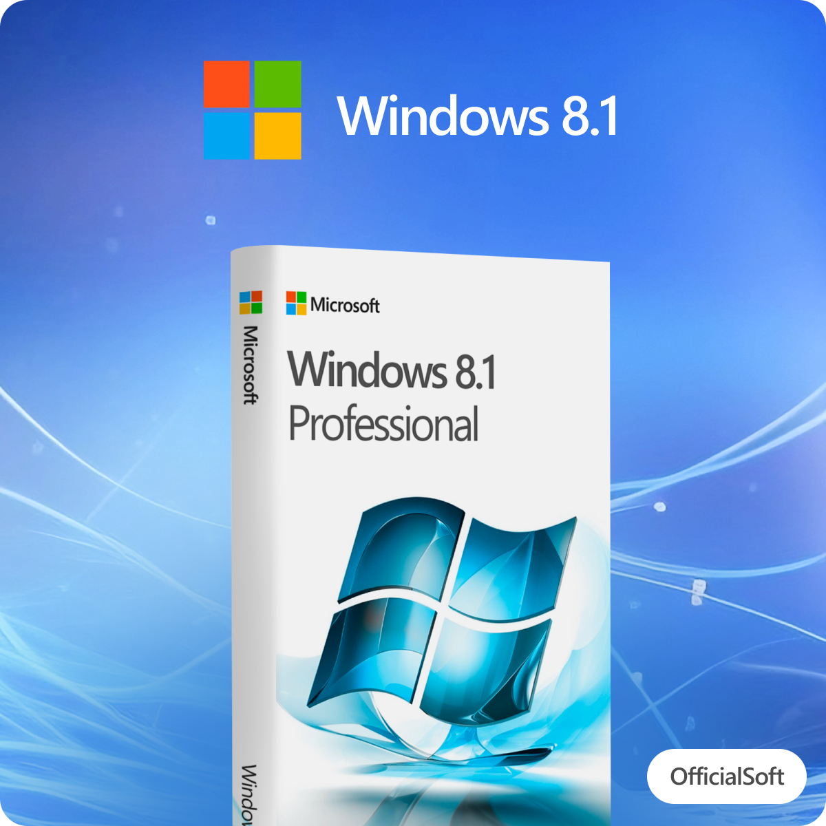 Microsoft Windows 8.1 Professional (Профессиональная) лицензионный ключ активации