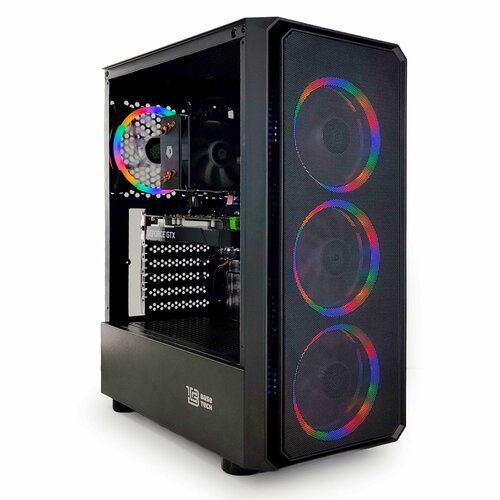 Игровой PC юкомс i7-11700F, GTX 1650 4GB, HDD 1TB, SSD 120GB, 16GB DDR4, БП 450W, win 10 pro, Black game case