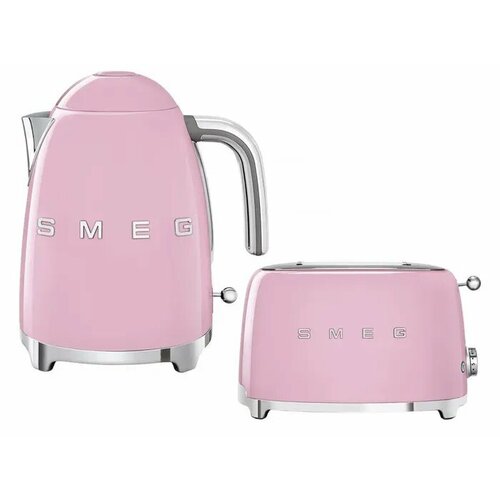 Набор Smeg чайник KLF03PKEU тостер TSF01PKEU Розовый 4048000₽