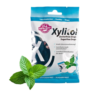 Леденцы Miradent Xylitol Drops с ксилитом со вкусом мяты, 26 шт