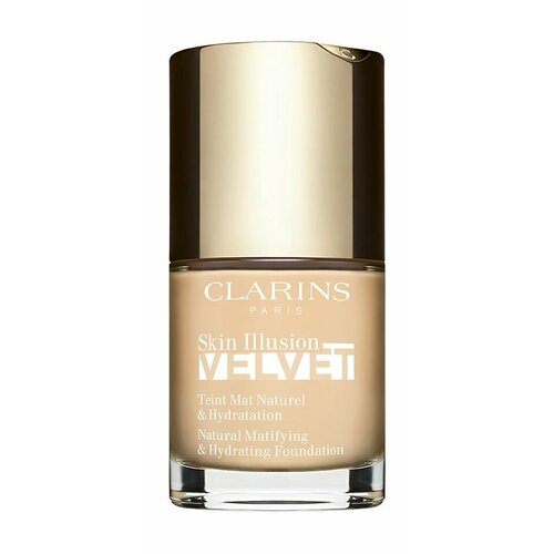 Увлажняющий тональный крем с матовым покрытием 100.3N shell Clarins Skin Illusion Velvet Natural Matifying&Hydrating Foundation