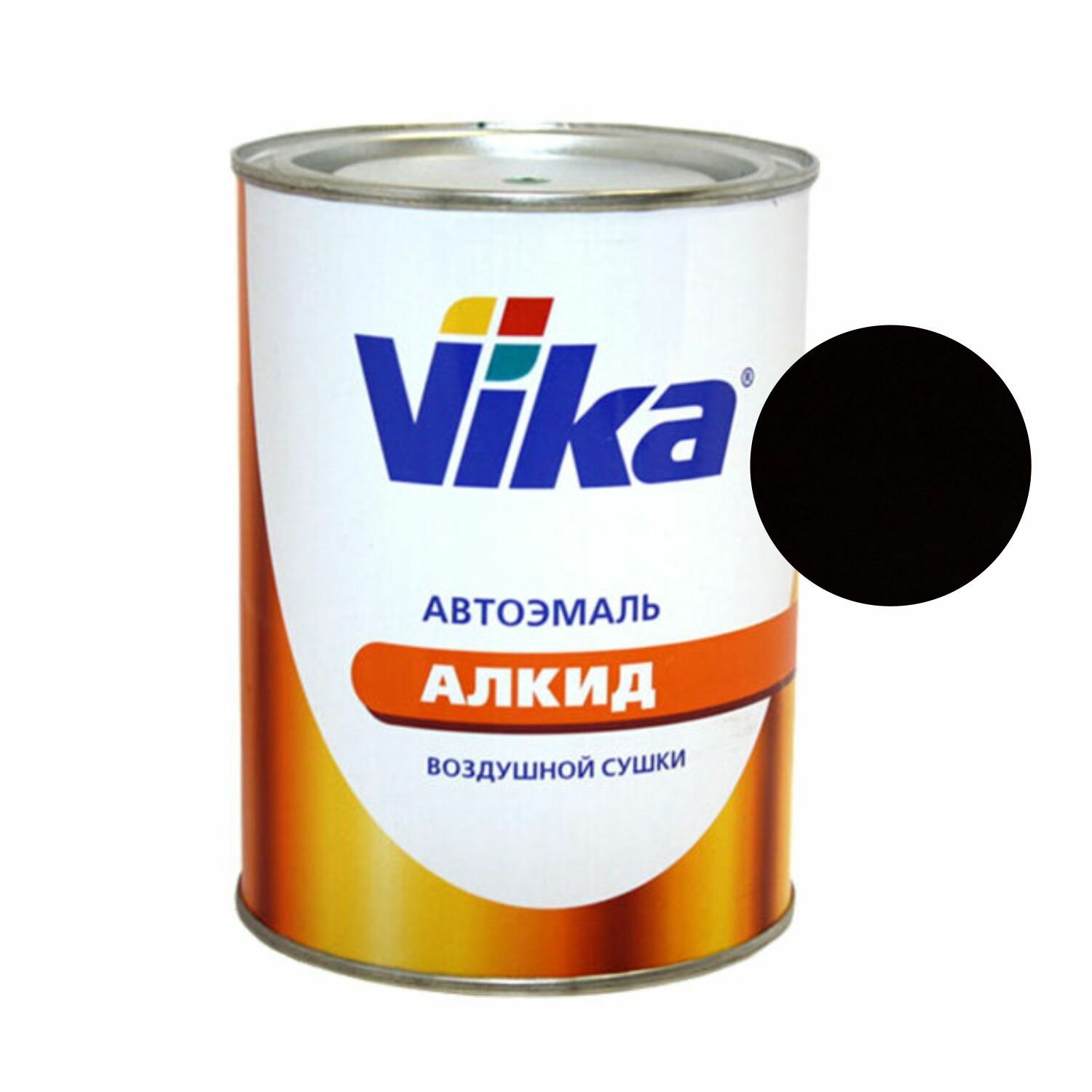 Алкидная эмаль "Vika 60" черная 601, 0,8кг