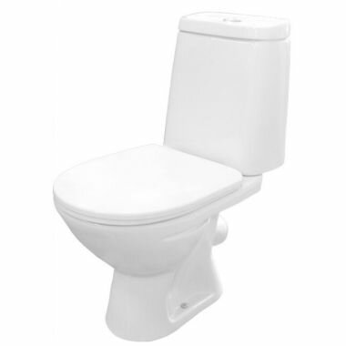 Унитаз компакт ROSA Сканди Люкс белый косой выпуск антивсплеск