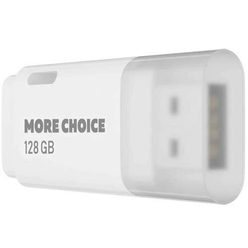 Флешка More Choice MF128 128 Гб usb 2.0 Flash Drive - белый