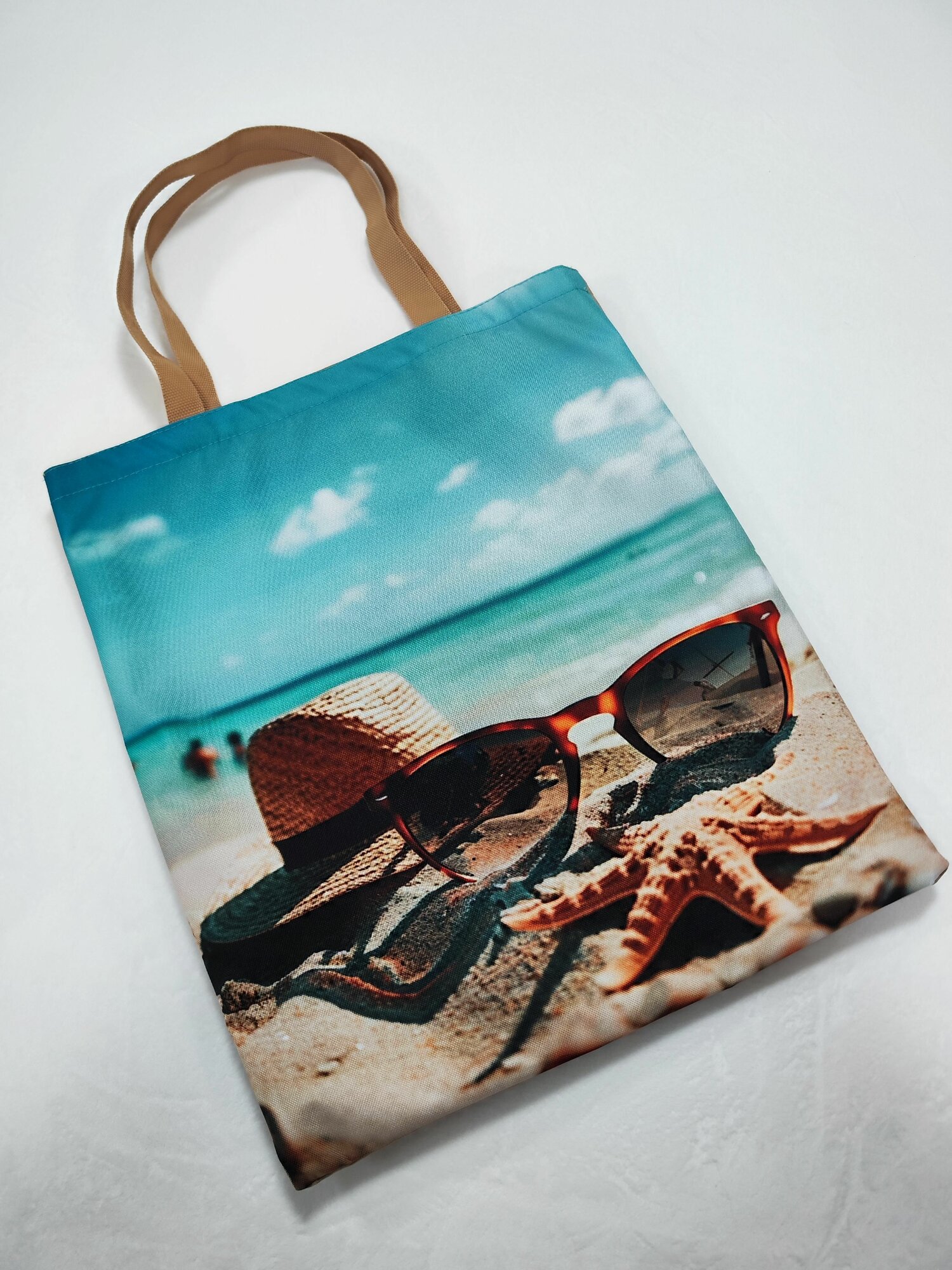 Сумка шоппер Ассорти, фактура зернистая, гладкая