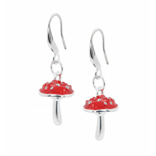 Серьги с подвесками SILVARIE красный серебряный 899₽
