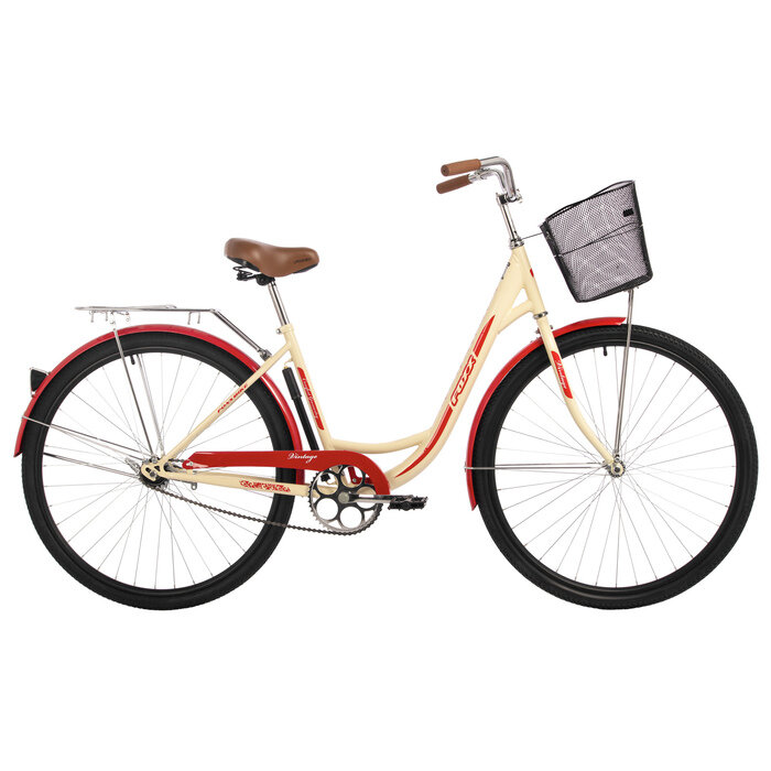 фото Велосипед 28" FOXX VINTAGE бежевый, сталь, размер 18"