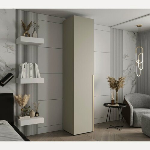 Изображение товара Шкаф распашной МебельЛэнд24 Мори - 1 Кашемир 40x50x250 бежевый для одежды однодверный