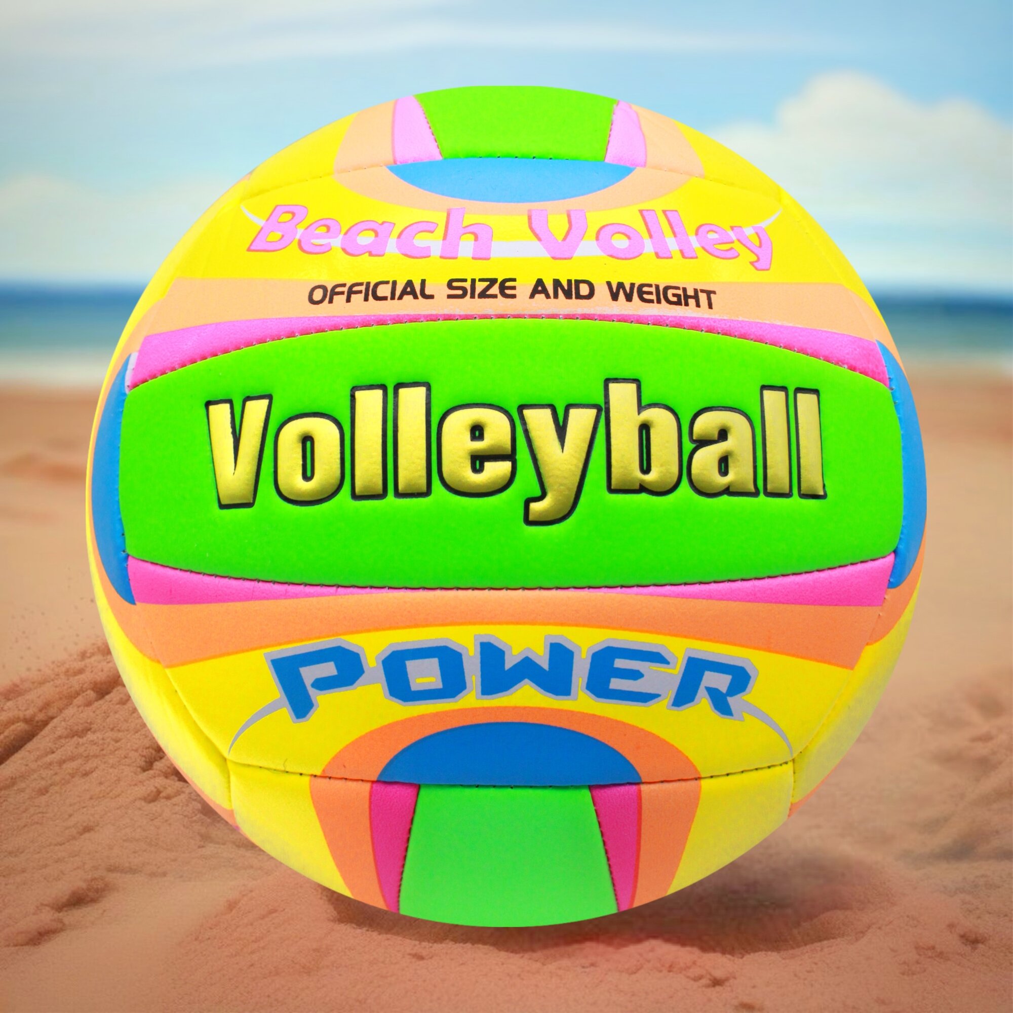 Мяч волейбольный Power-Beach, зеленый