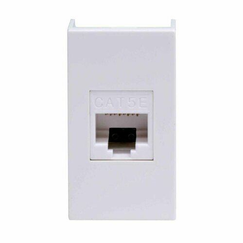 Розетка компьютерная 1-м 1мод. Viva RJ45 кат.5E бел. DKC 45038