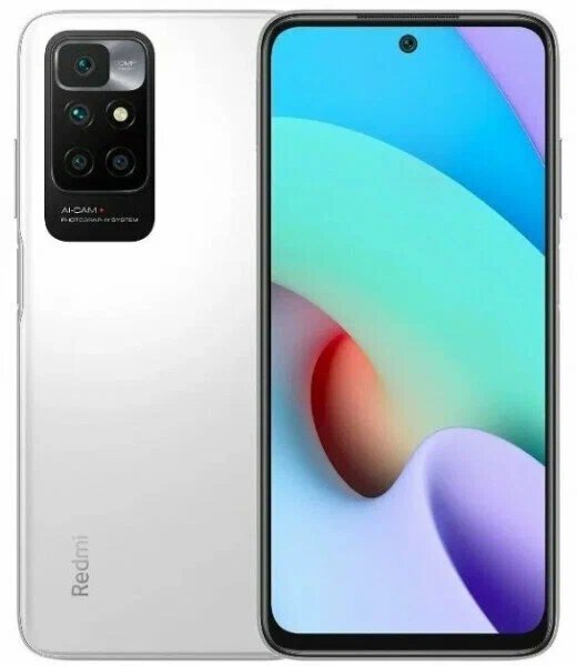 Смартфон Xiaomi Redmi 10 2022 4/128 ГБ RU (EAC), Dual nano SIM, белая галька