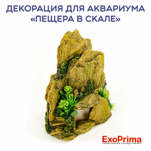 Декорация для аквариума EXOPRIMA Пещера в скале 16х11х20см 1430₽