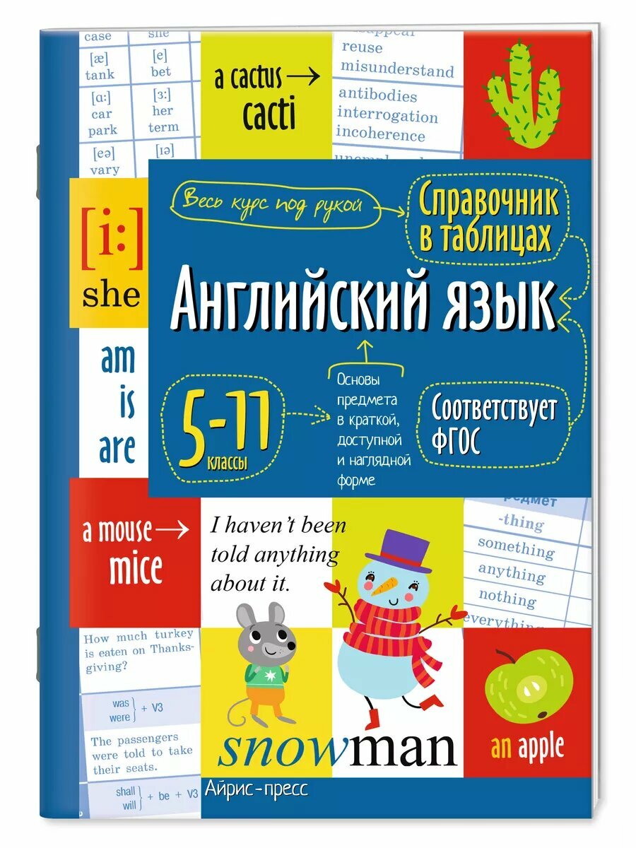 Справочник в таблицах. Английский язык 5-11 классы