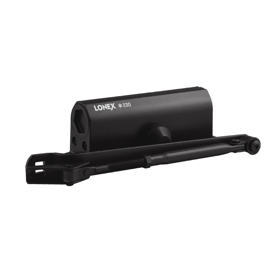 Доводчик дверной морозостойкий, противопожарный Нора-М LONEX 330 (от 50 до 120 кг) (чёрный)