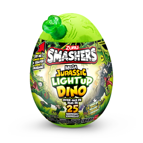 Игрушка Zuru smashers Mega Jurassic Light-Up Dino Парк Динозавров Зеленый 30 см зуру 2994₽