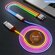 3-в-1 6A 66W RGB супер быстрый зарядный кабель Type-C Micro USB к...