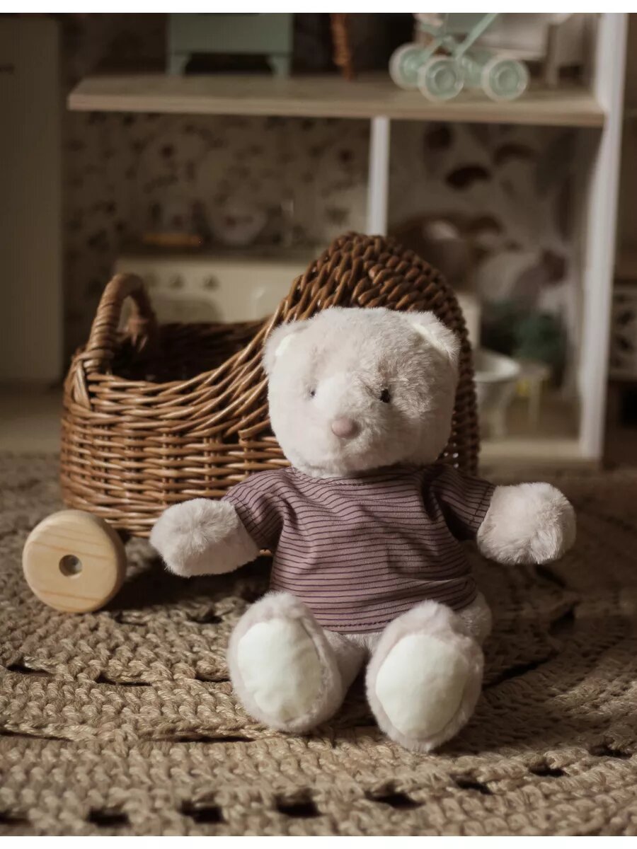 Мягкая игрушка "Милый плюшевый медвежонок в съемной одежде"