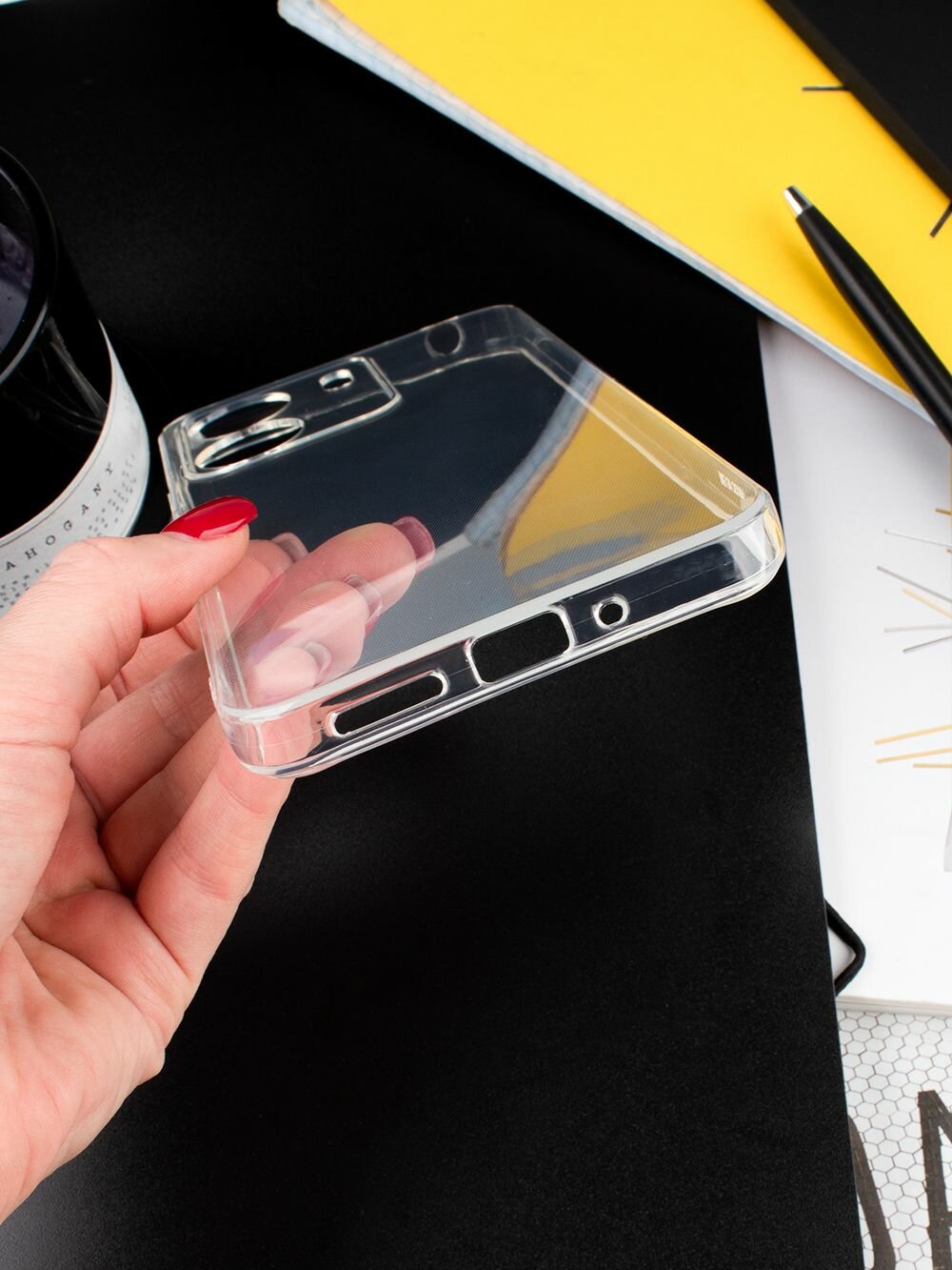 Чехол на Xiaomi Redmi 13C / POCO C65 прозрачный с полной защитой камеры — фото 1