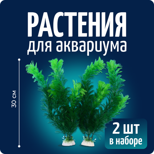 Декорации для аквариума, Растения травка, набор 2 шт, COLOR Si