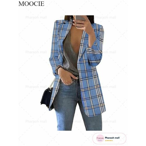 фото Пиджак moocie, размер xl（немного помятый）, cиний