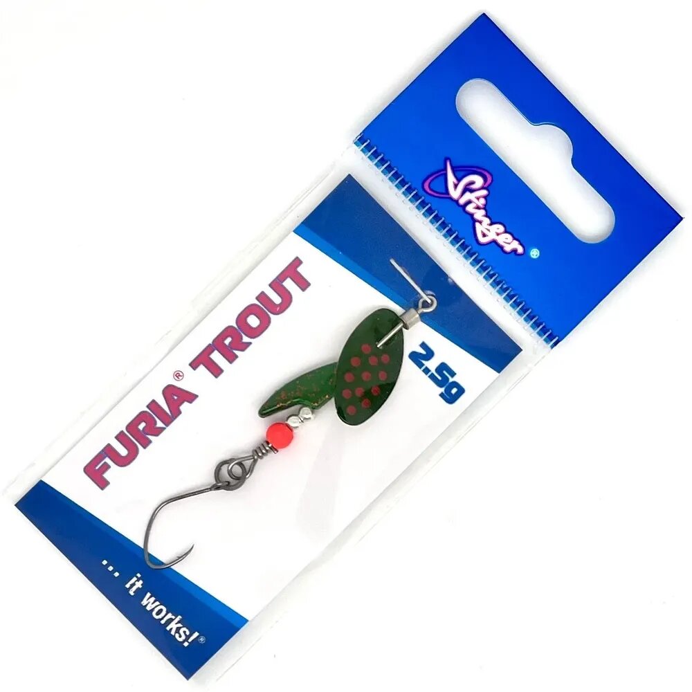 Блесна Stinger Furia Trout #0 2,5гр #GRB Для ловли форели — фото 1