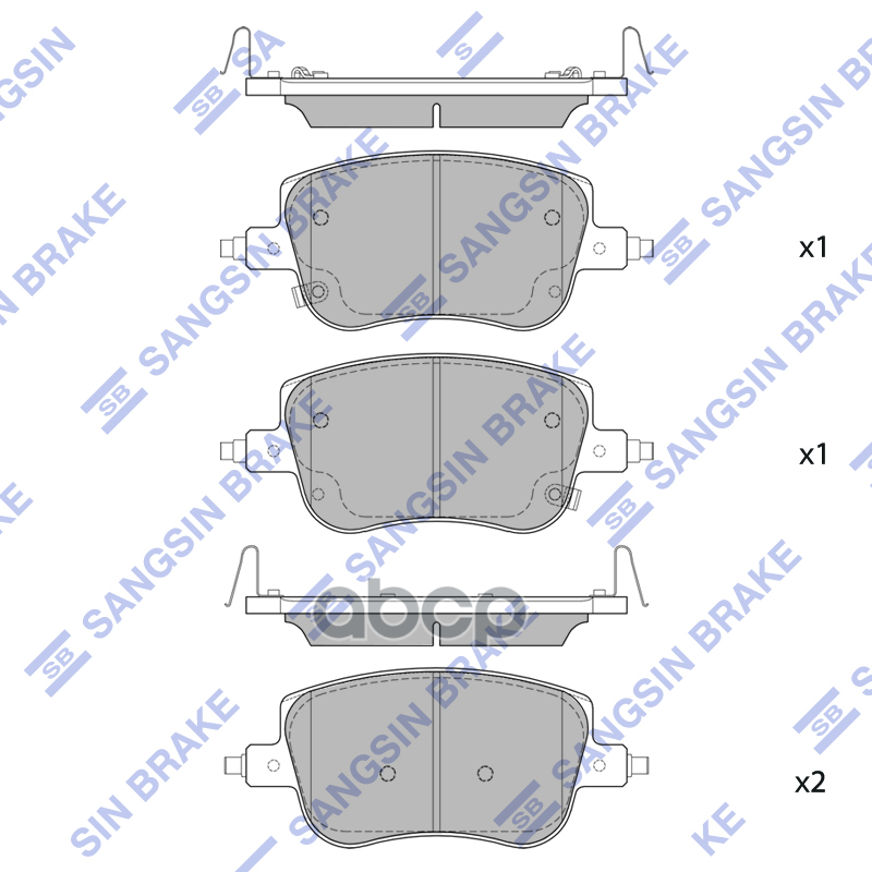 Колодки Тормозные Передние Haval Jolion 4Wd Sangsin brake арт. SP4119
