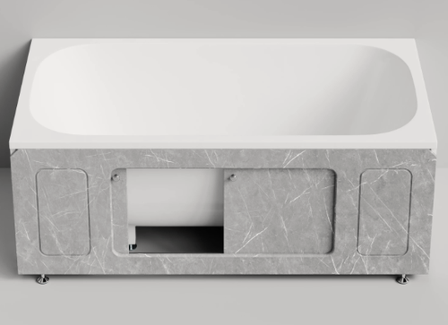 Изображение товара Экран под ванну, раздвижной, 150 см, светлосерый мрамор