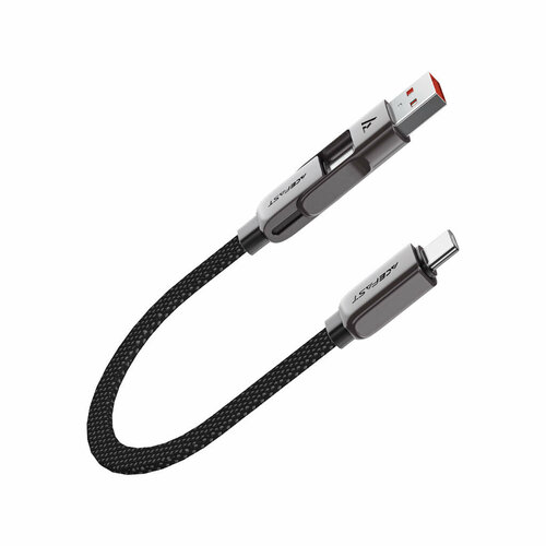 Кабель ACEFAST C13-05 с цинковыми коннекторами USB-A - USB-C - USB-A