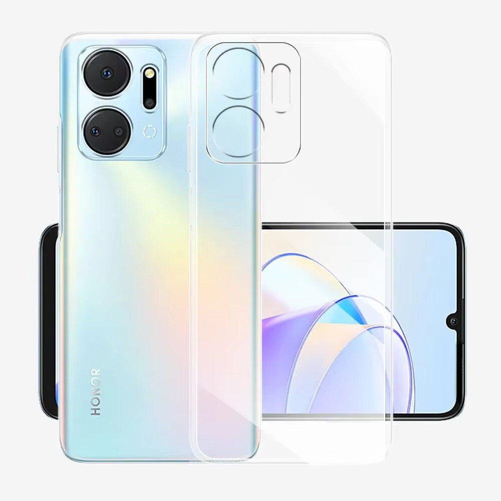 Чехол для Honor X7A (Хонор Х7А) прозрачный — фото 1