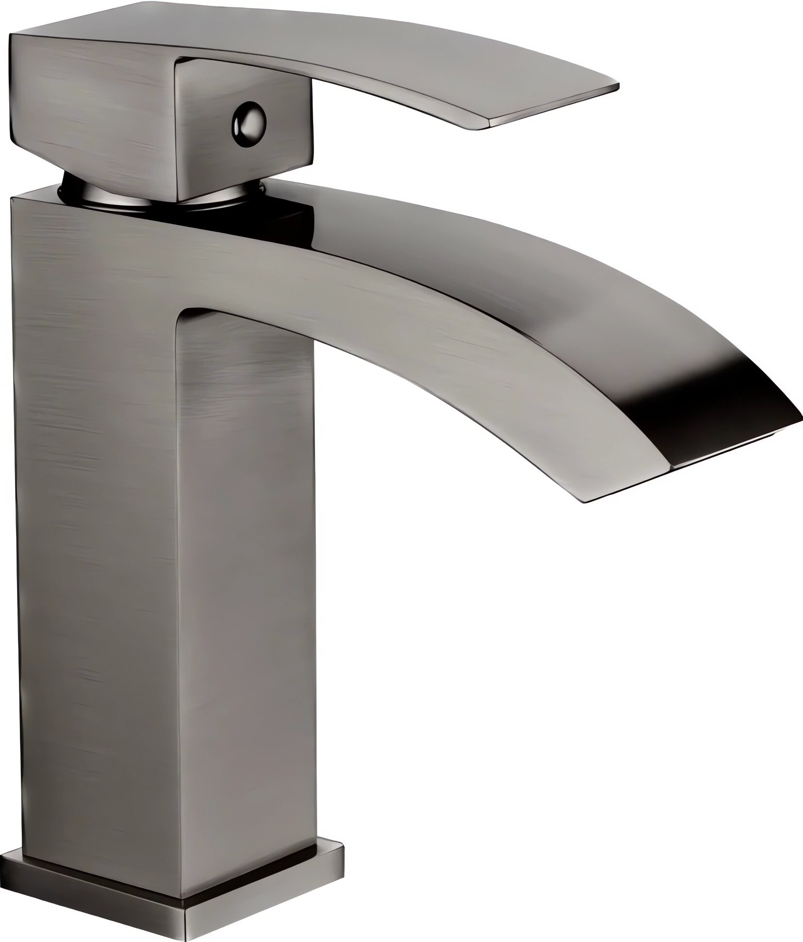 Cмеситель для раковины Grocenberg GB2007 Графит. Керамический картридж, гибкая подводка, латунь