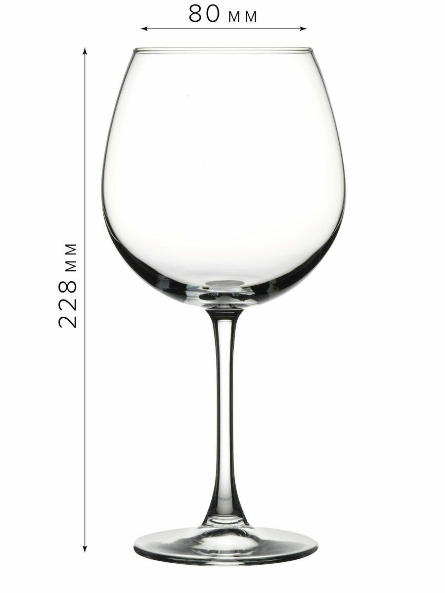 Набор бокалов Pasabahce "Enoteca", для вина, стекло, 780 мл, 6 штук — фото 1