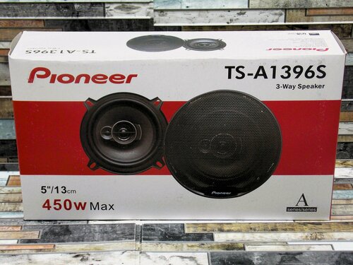 Изображение товара Автомобильные динамики Pioneer TS-A1396, 2 полосы, 450Вт, 13см, комплект из 2шт, с защитными сетками