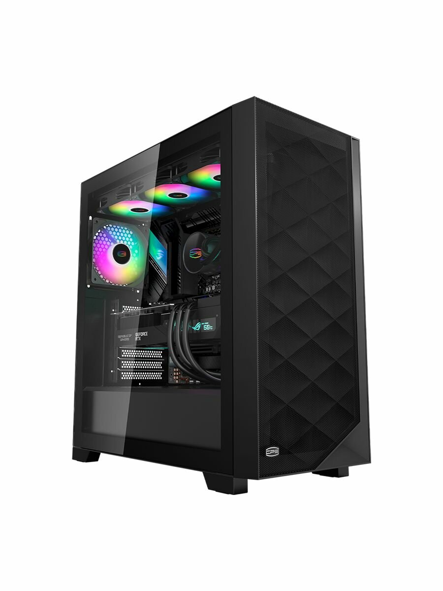 Корпус для ПК без БП PCCOOLER C3D510 BK ARGB, официальная гарантия — фото 1