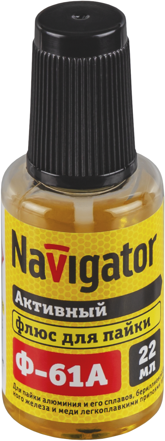 Флюс для пайки Navigator 93 265 NEM-Fl03-F22 (Ф-61А 22 мл) жидкий