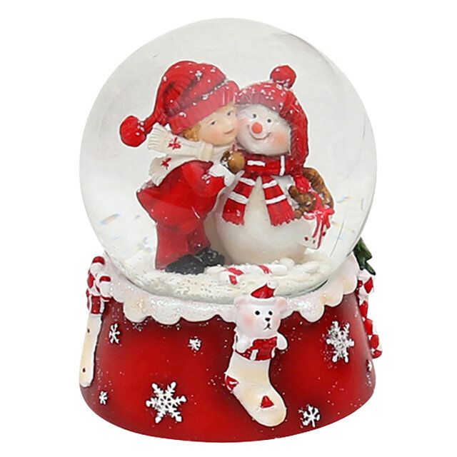 Снежный шар Мартин со Снеговичком 9 см Sigro 50-1065-1