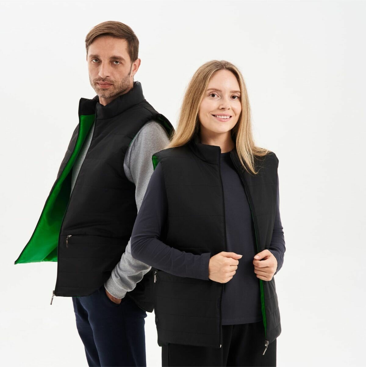 Жилет с подогревом EcoSapiens Hunter черный (размер 44-54)