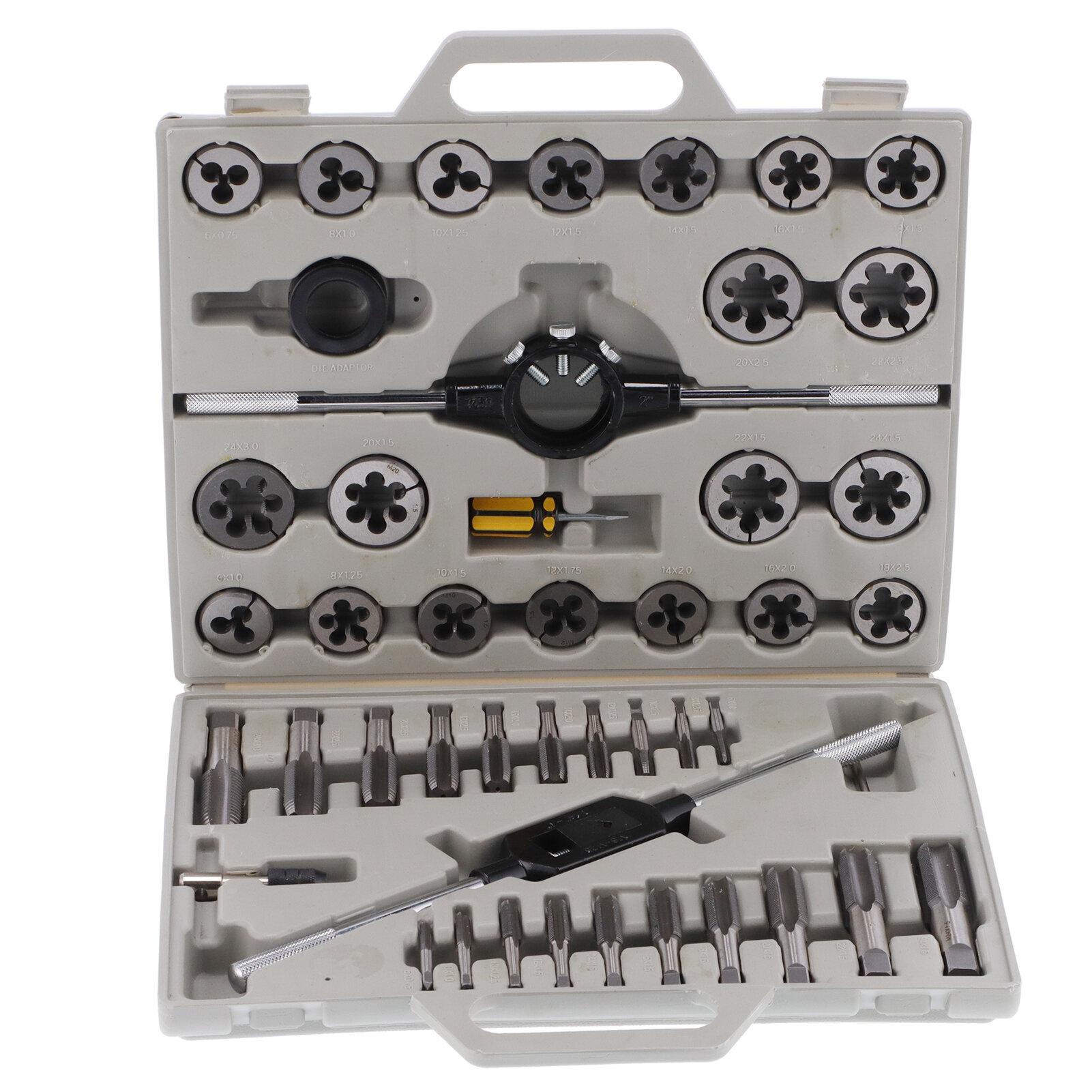 45pcs Tap Die Set с помощью тонкой 55   цилиндрических инструментов труб 