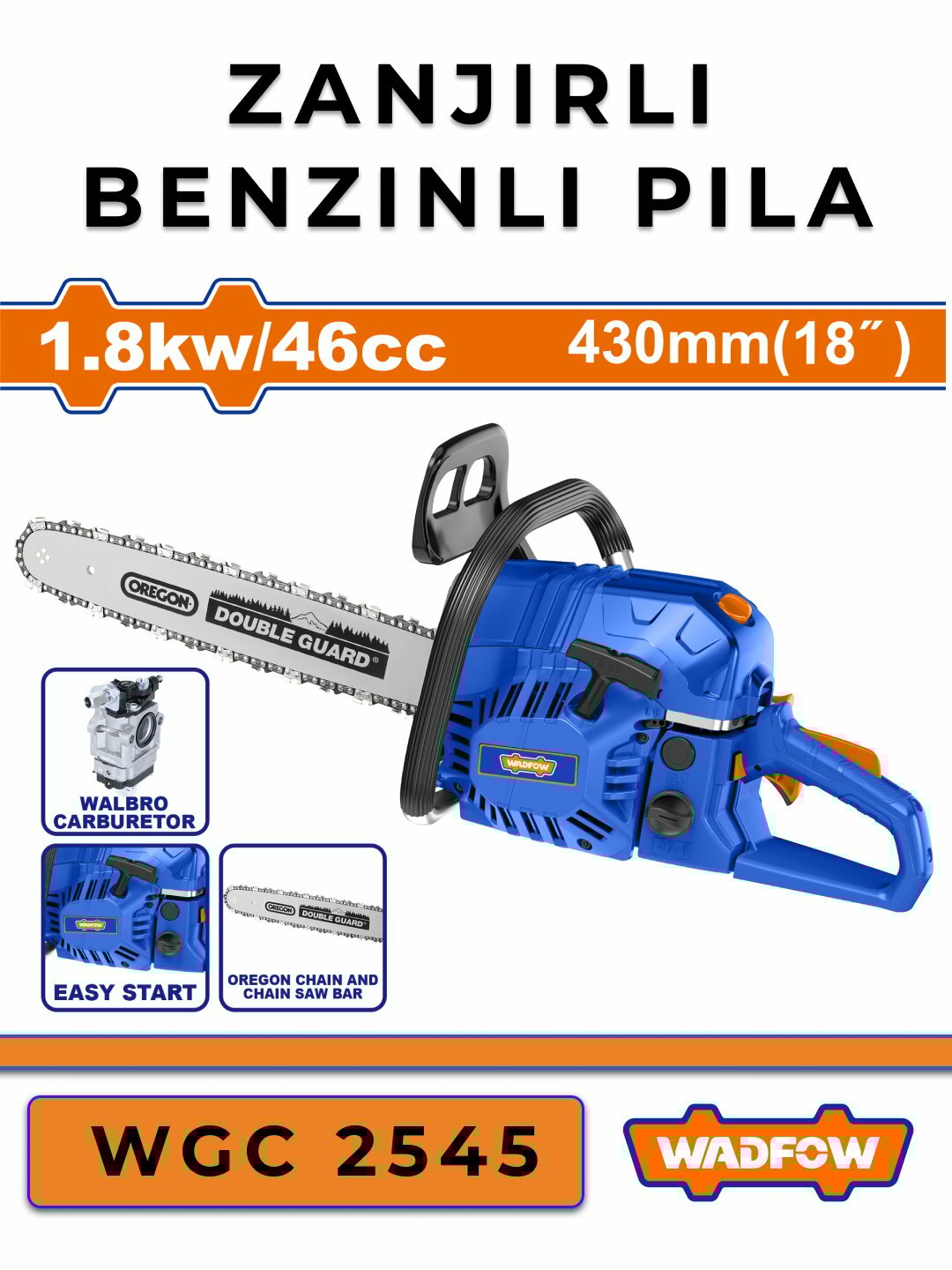 Бензопила WADFOW WGC 2545