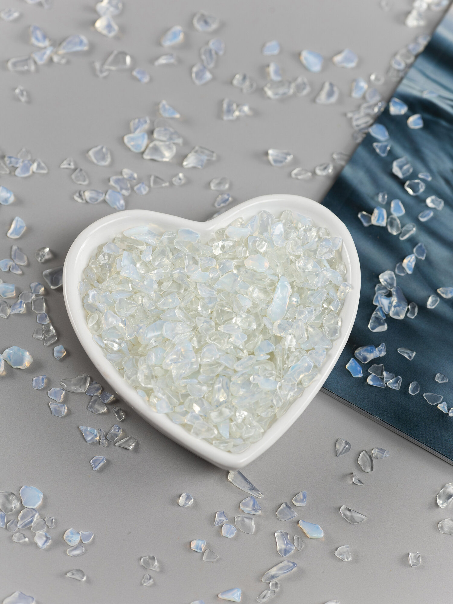 Камни натуральные опал 100 г для декора, творчества, аквариума, кашпо и эпоксидной смолы, COLOR Si — фото 1