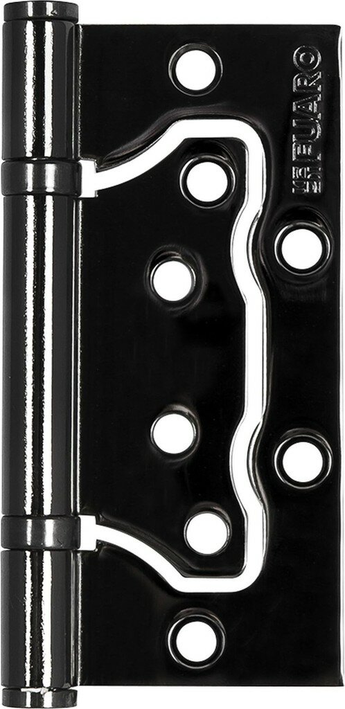 Петля универсальная без врезки FUARO 500-2BB/BL 100x25 черный глянец