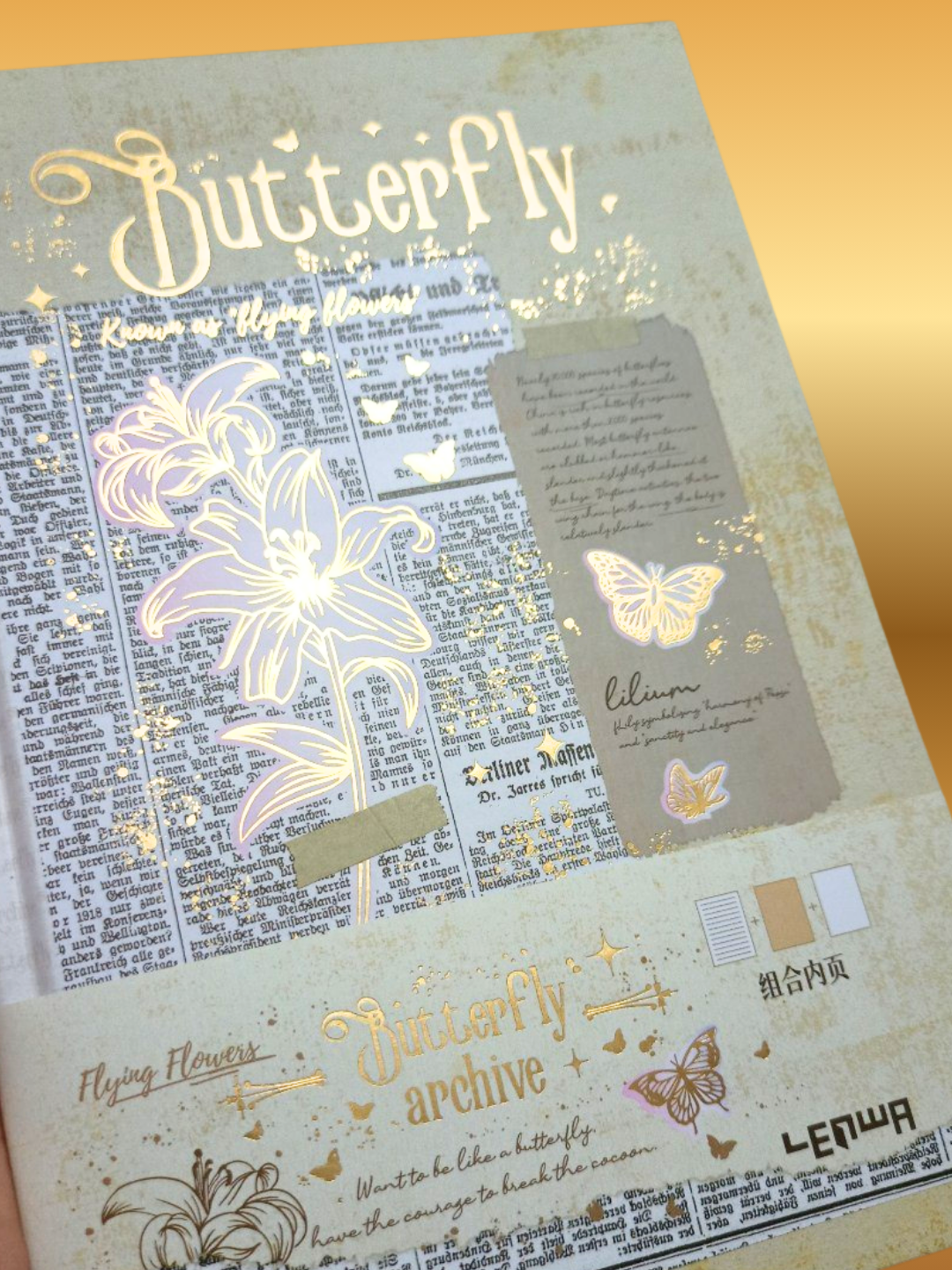 Блокнот «Butterfly» - Яркий блокнот с бабочками и цветами, формат А5 142*208 см, твердый переплет, 90 страниц