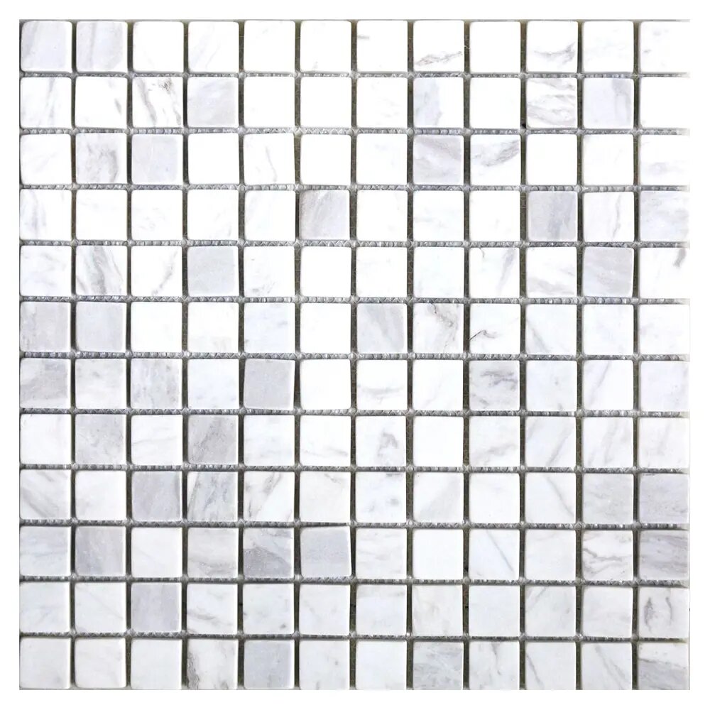 Креафорта мозаика мраморная 300x300x8мм цвет белый