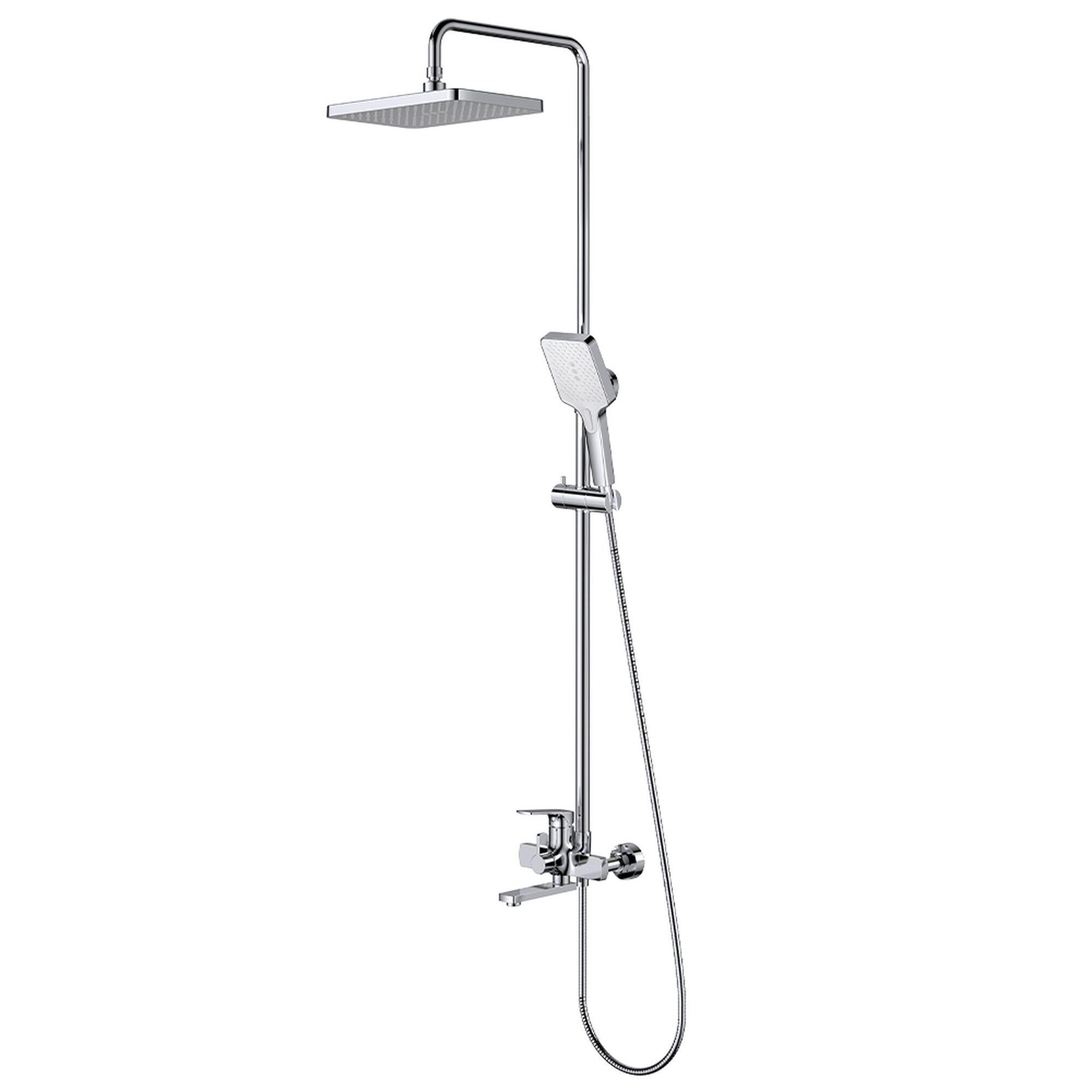 Душевая система Splenka S30.24, форма квадратная, 1/2", цвет хром