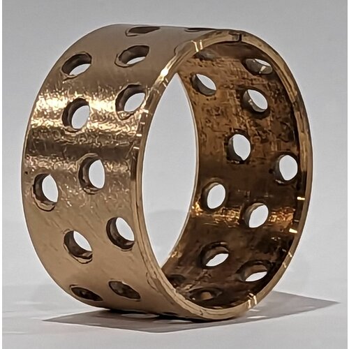 Втулка бронзовая с отверстиями 35х39х20, подшипник скольжения