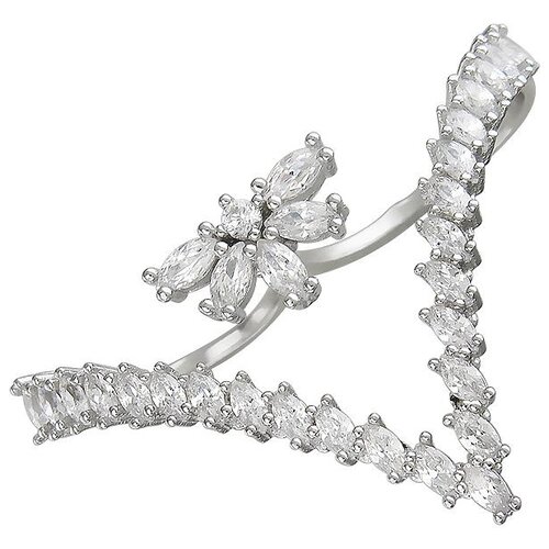 фото Кольцо с фианитами из серебра 01к1510422 эстет