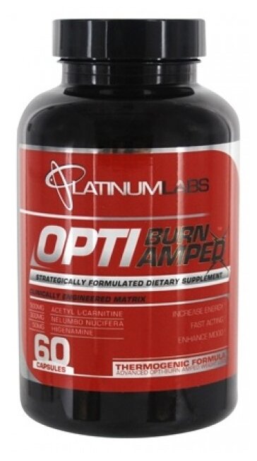 Platinum Labs термогеник OptiBurn Amped, 60 шт.