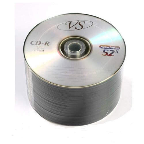 Носители информации CD-R, 52x, VS, Bulk/50, VSCDRB5003 носители информации cd r 52x intro shrink 50 б0016206