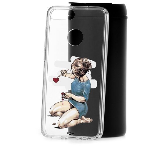 фото Чехол на honor 9 lite kruche print рисуя любовь