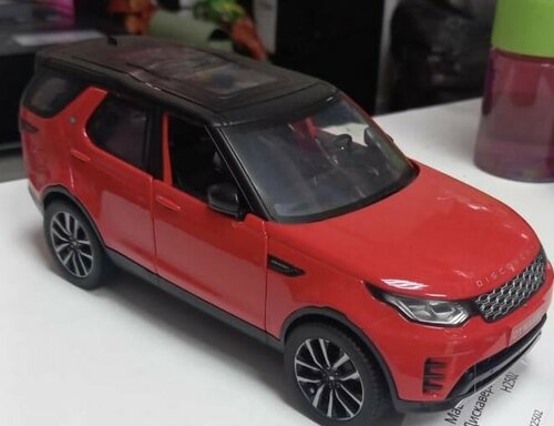 Машинка металлическая модель LAND ROVER Discovery V Дискавери свет, звук