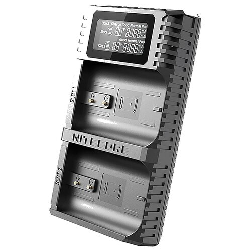 фото Зарядное устройство nitecore uhx1 pro dual slot usb charger qc 2.0 для аккумуляторов hasselblad x